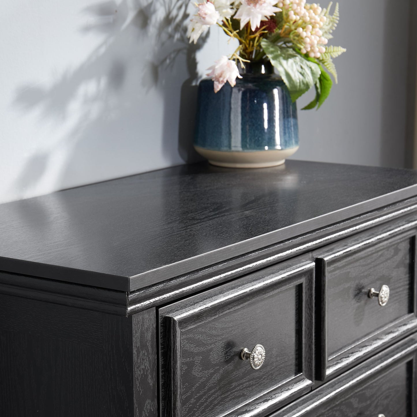 Modern 6 Drawers Dresser 6 Drawers Cabinet,Chest of Drawers Closet Organizers and Storage Clothes Storage Drawers Cabine image 5