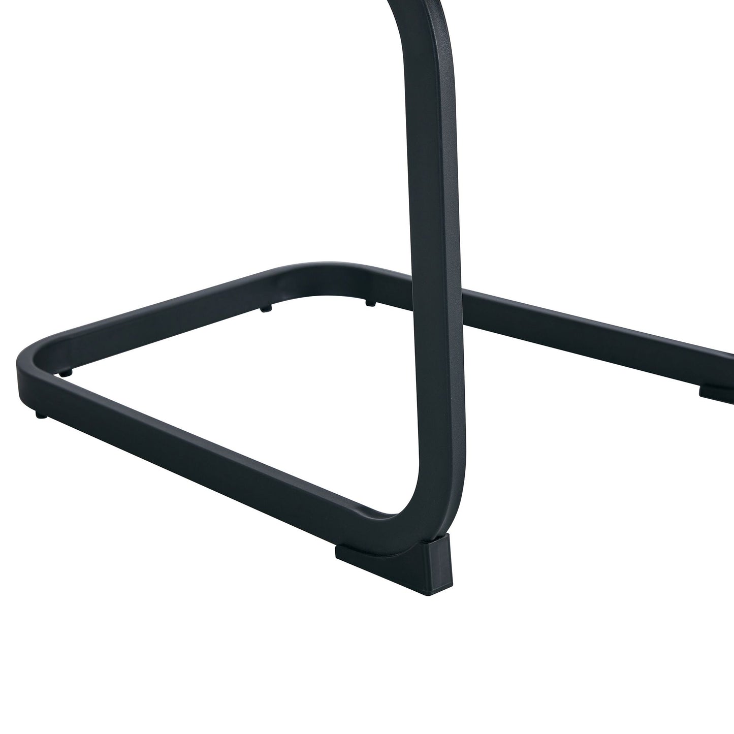 Modern Dining Chairs, Technology cloth High Back Upholstered Side Chair with C-shaped Tube Black Metal Legs for Dining R image 17