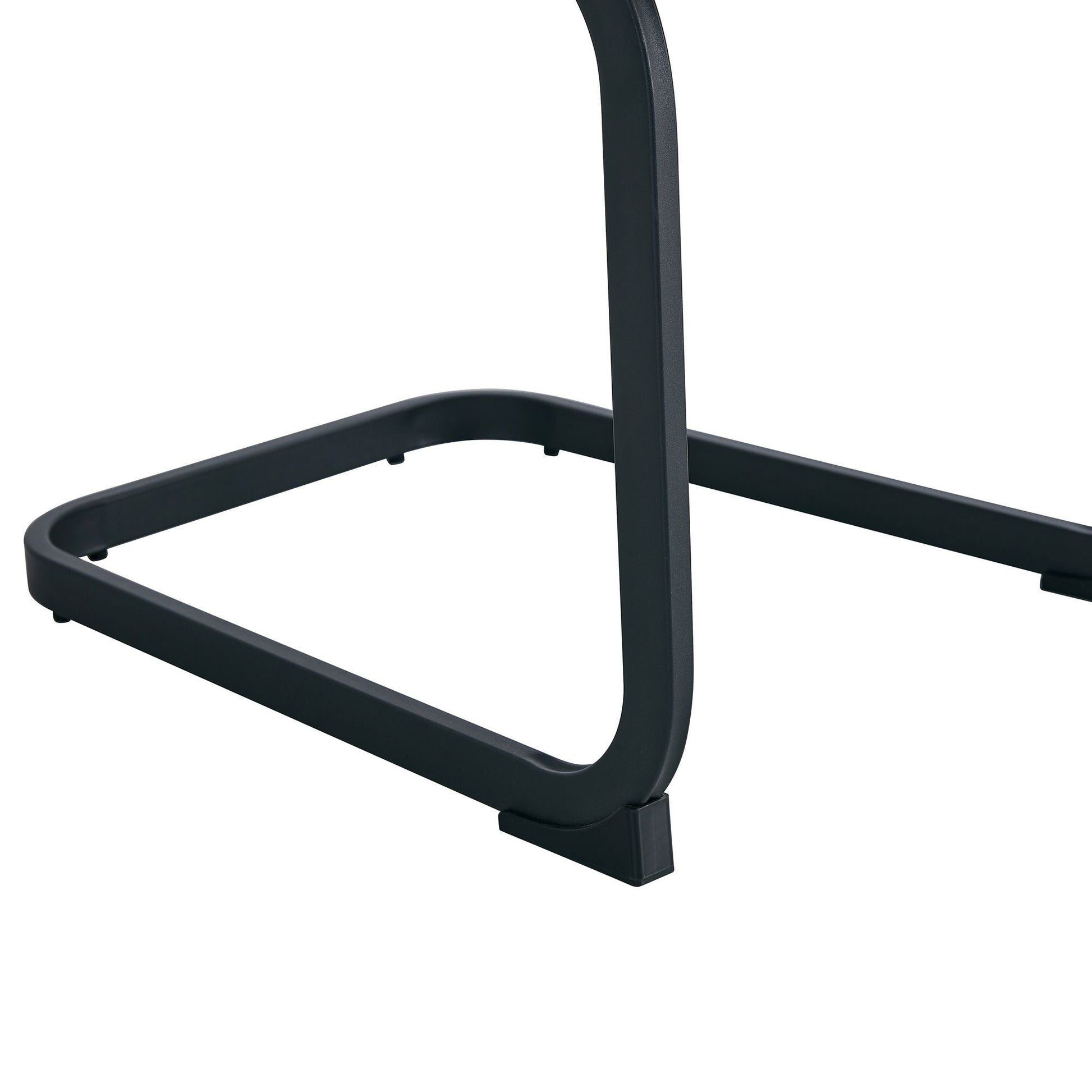 Modern Dining Chairs, Technology cloth High Back Upholstered Side Chair with C-shaped Tube Black Metal Legs for Dining R image 17
