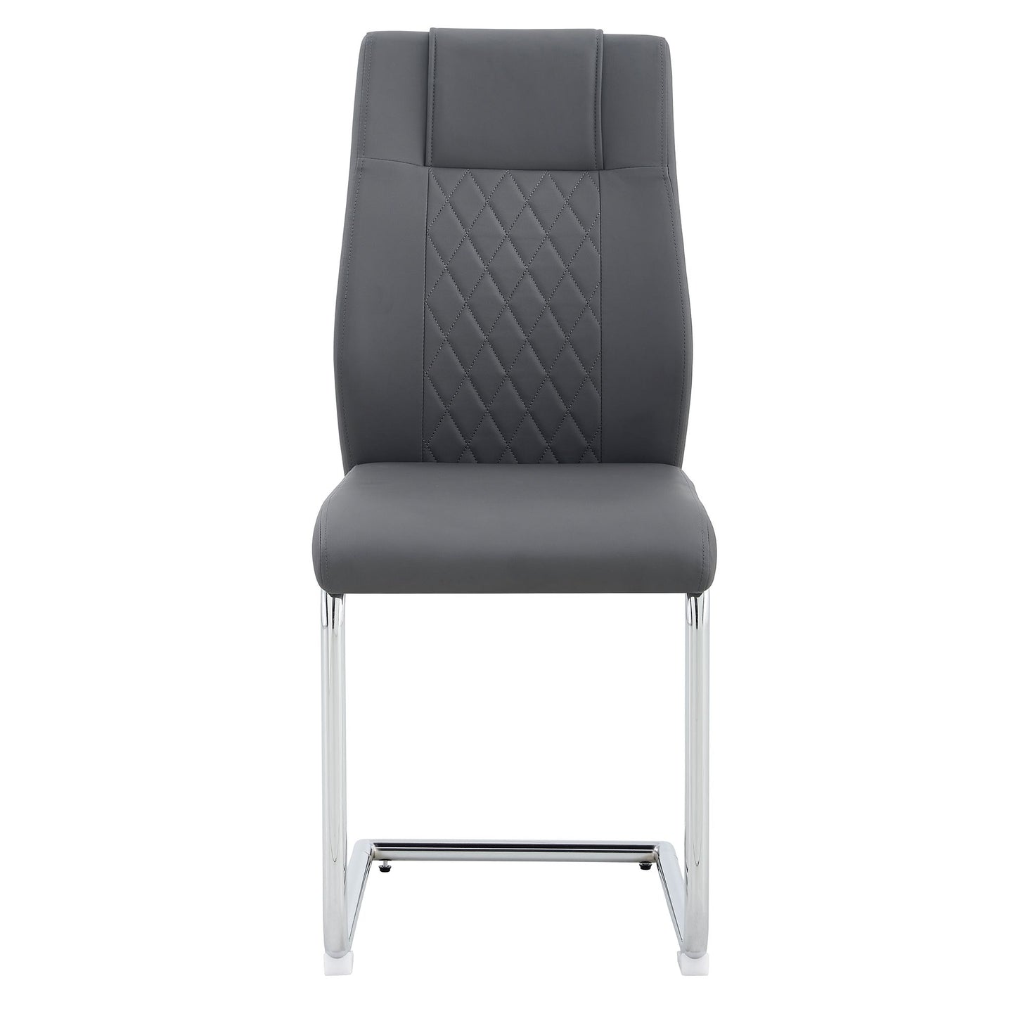 Modern Dining Chairs with Faux Leather Padded Seat Dining Living Room Chairs Upholstered Chair with Metal Legs Design fo image 19