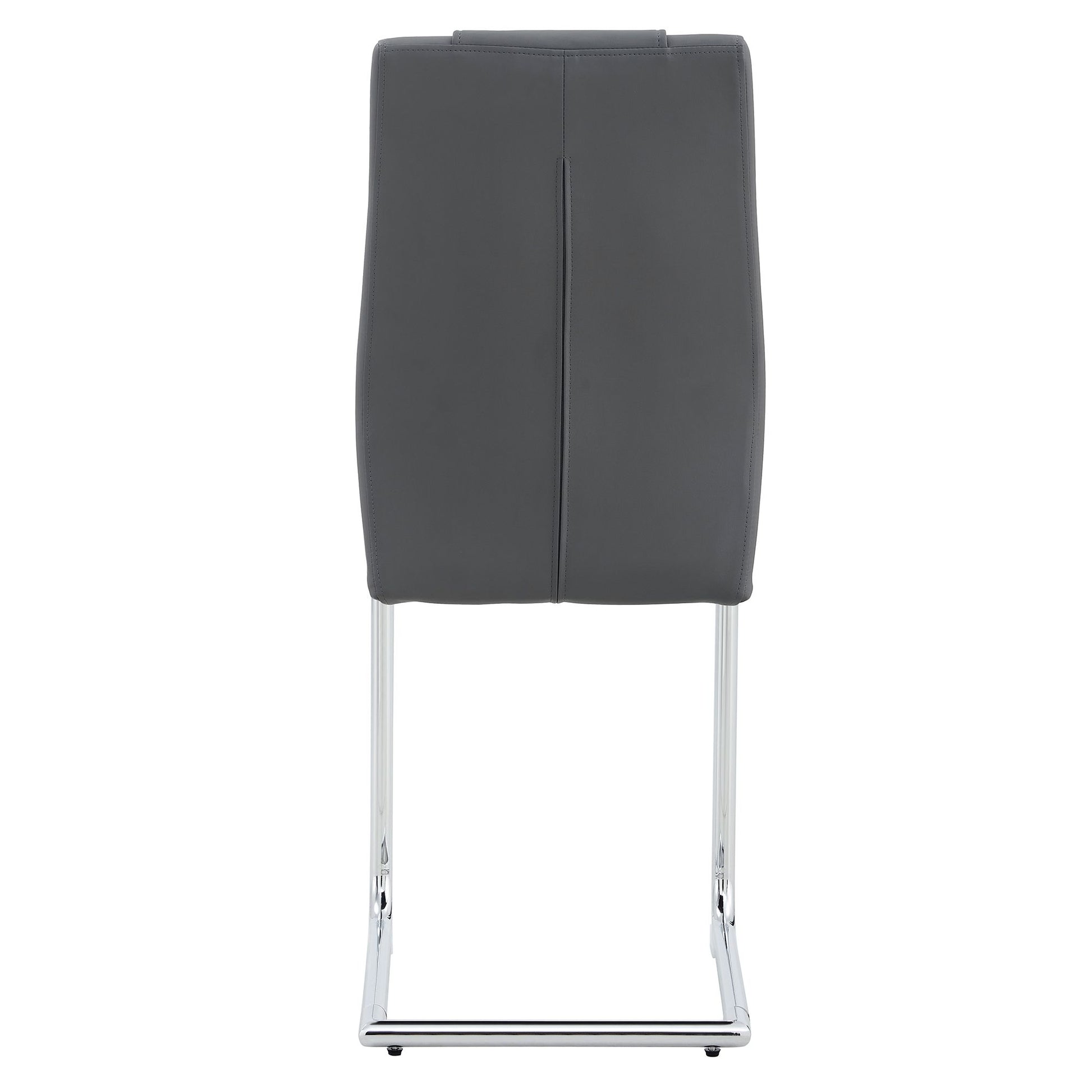 Modern Dining Chairs with Faux Leather Padded Seat Dining Living Room Chairs Upholstered Chair with Metal Legs Design fo image 20