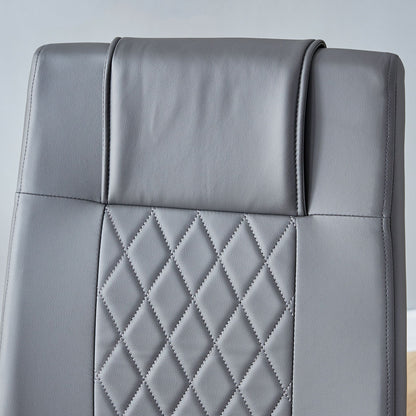 Modern Dining Chairs with Faux Leather Padded Seat Dining Living Room Chairs Upholstered Chair with Metal Legs Design fo image 10