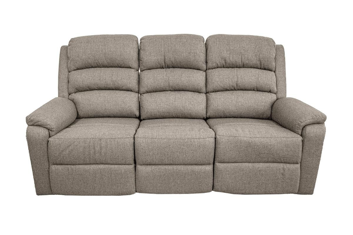 Modern Light Brown Color Burlap Fabric Recliner Motion Sofa 1pc Plush Couch Manual Motion Sofa Living Room Furniture image 5