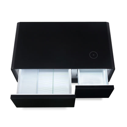 Modern Smart mini Coffee Table with Built in Fridge;  Outlet protection; Wireless charging module; Mechanical temperatur image 11