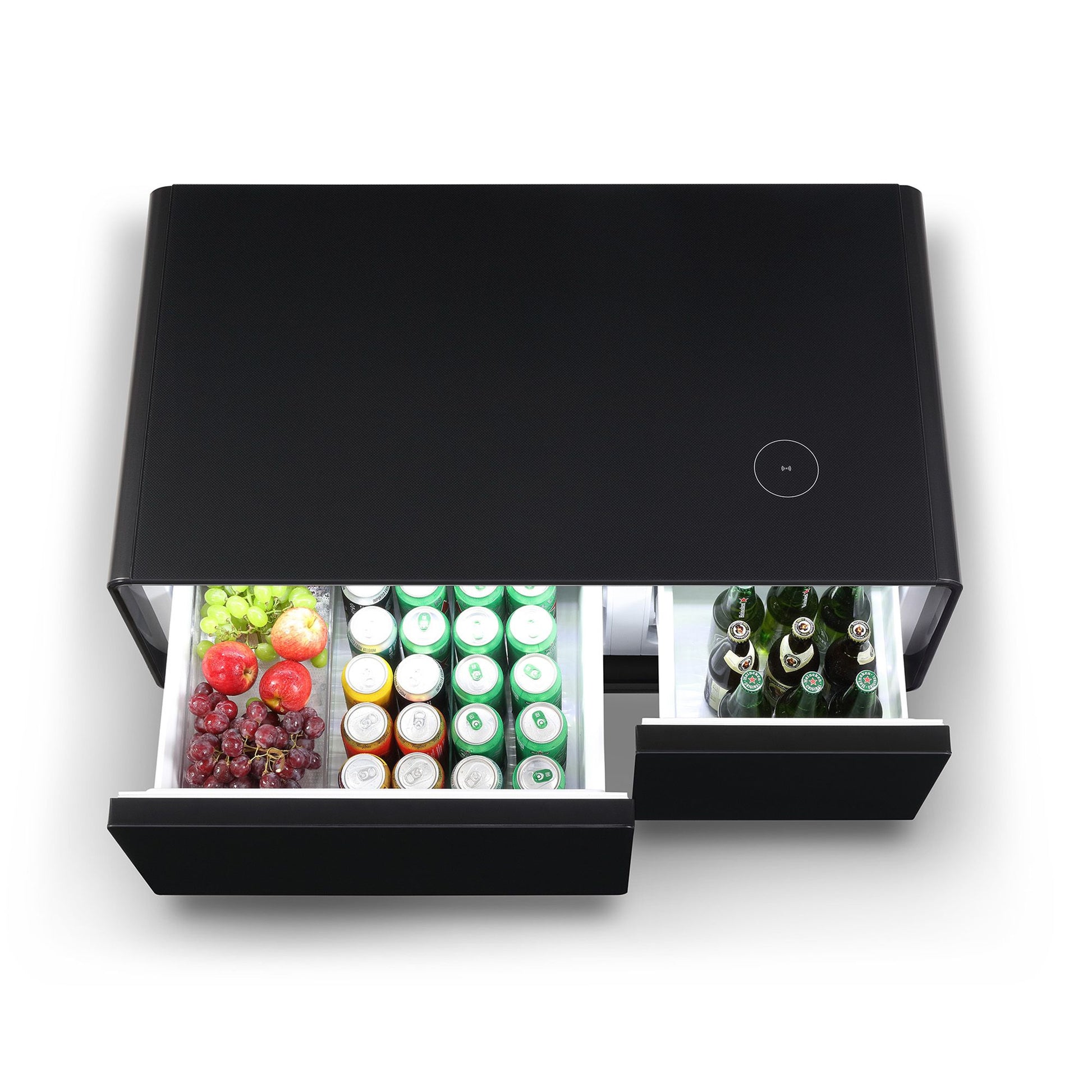 Modern Smart mini Coffee Table with Built in Fridge;  Outlet protection; Wireless charging module; Mechanical temperatur image 10
