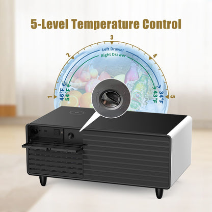 Modern Smart mini Coffee Table with Built in Fridge;  Outlet protection; Wireless charging module; Mechanical temperatur image 16