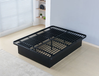 Modern Style Heavy Duty Queen Size Platform Bed Frame made with Metal and16 Inch height in Black image 2