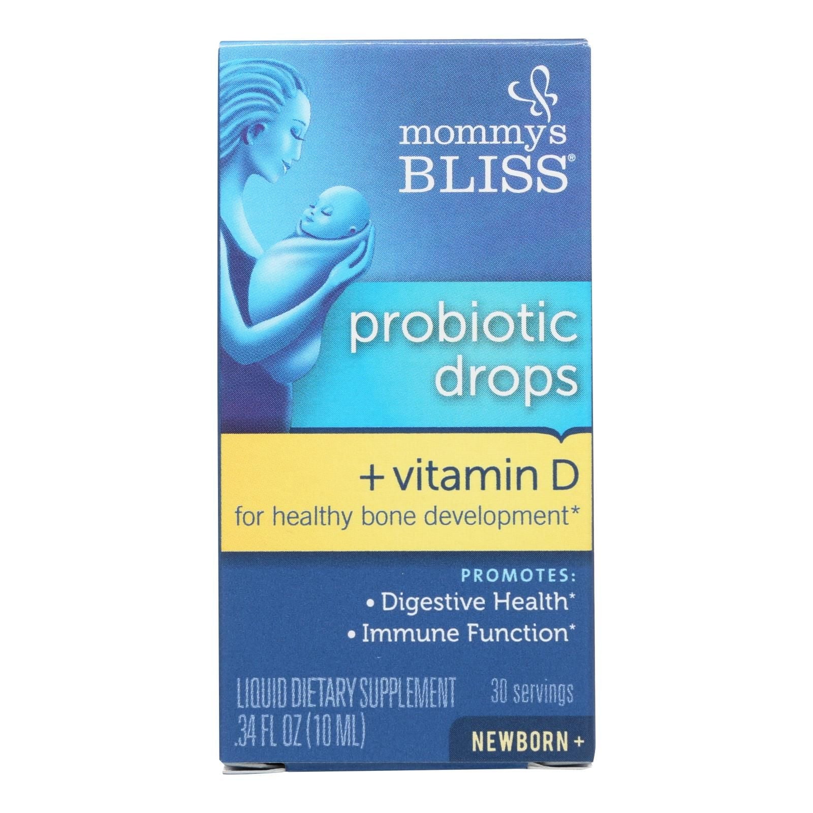 Mommy's Bliss Probiotic Drops + Vitamin D - 1 Each - .34 Fz image 1