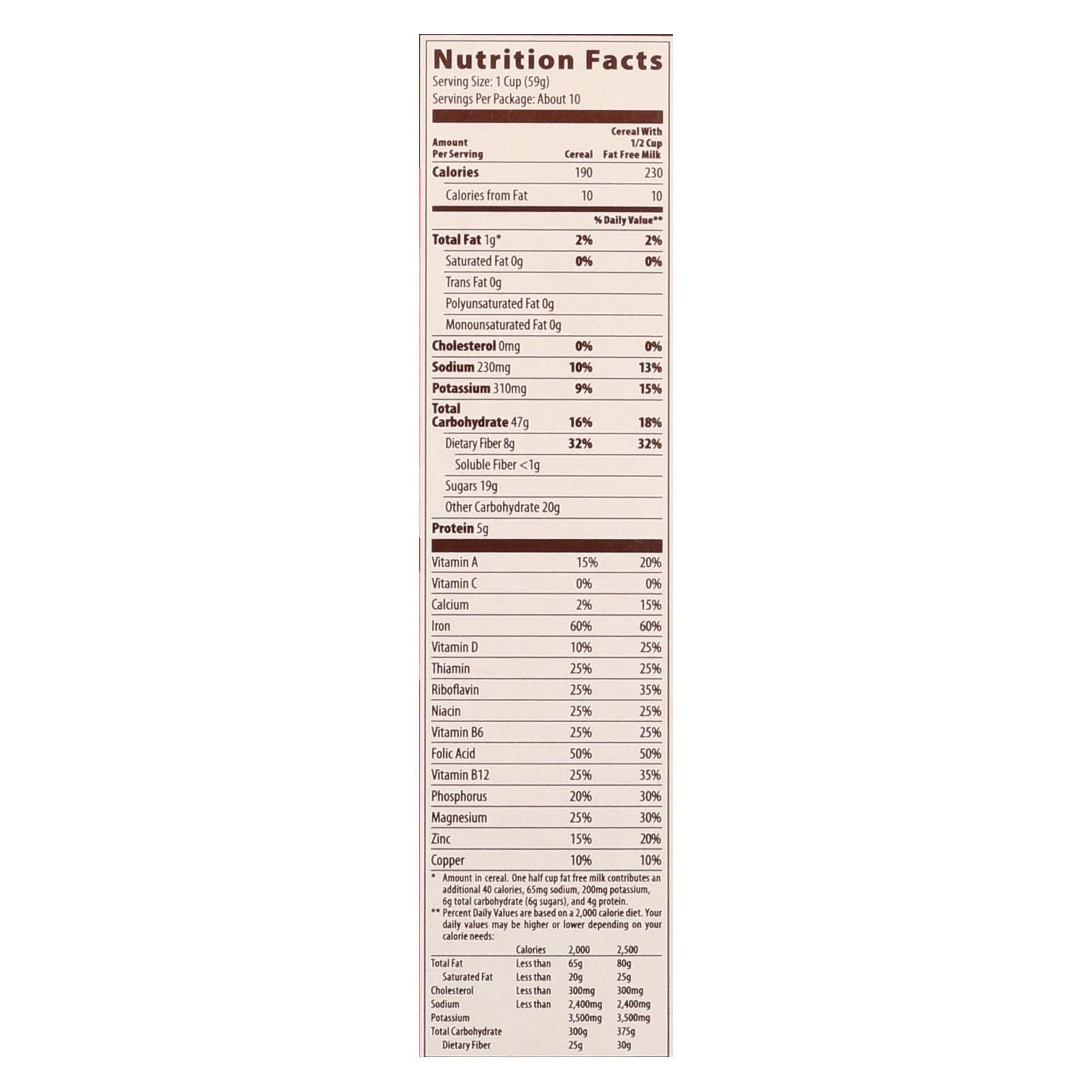 Mom's Best Raisin Bran Cereals - Case Of 10 - 22 Oz image 3