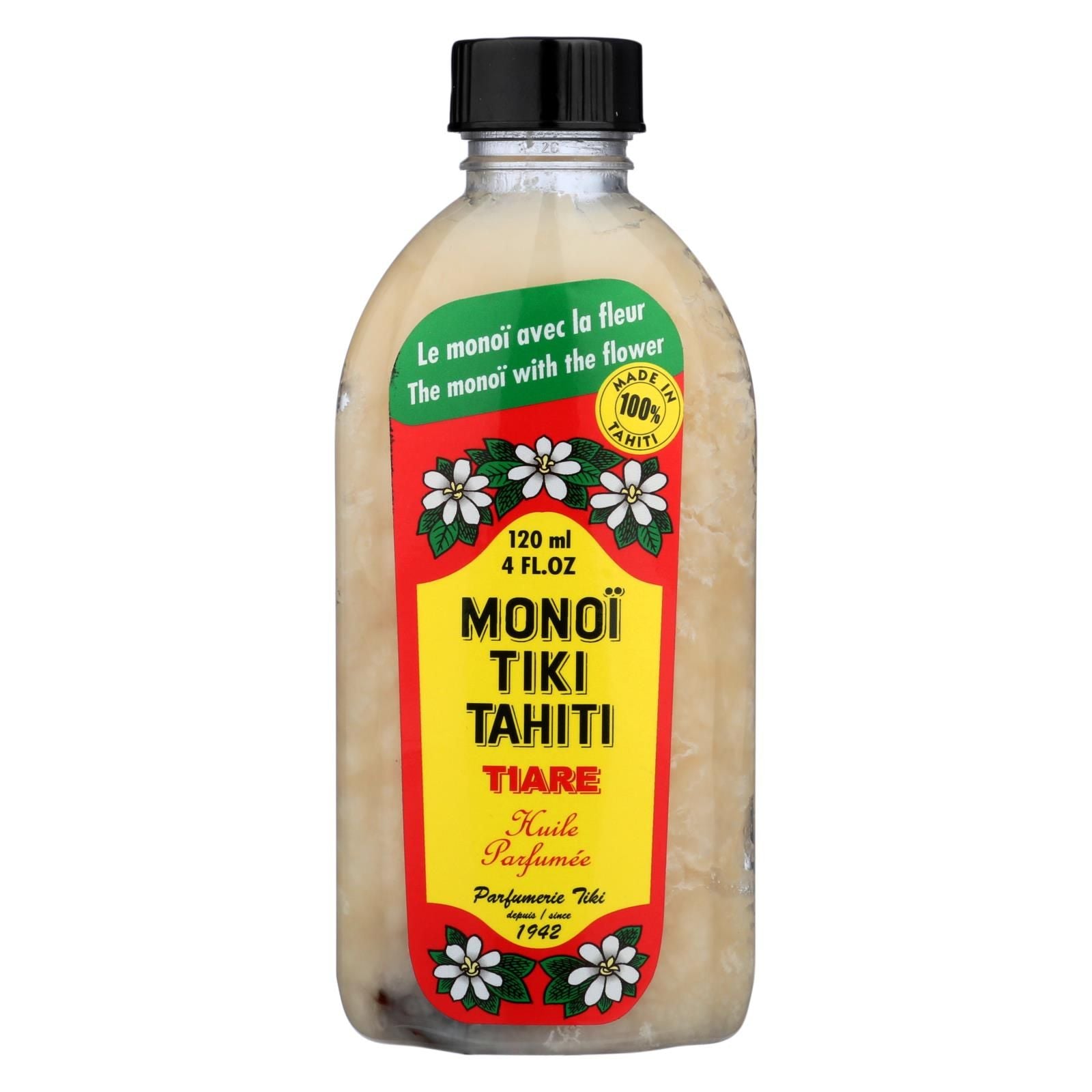 Monoi Tiare Tahiti Monoi Tiiki Tahiti Coconut Oil - 4 Fl Oz image 1
