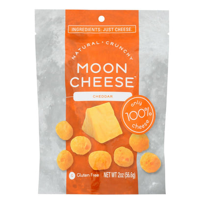 Moon Cheese's Cheddar Dehydrated Cheese Snack - Case Of 12 - 2 Oz image 1