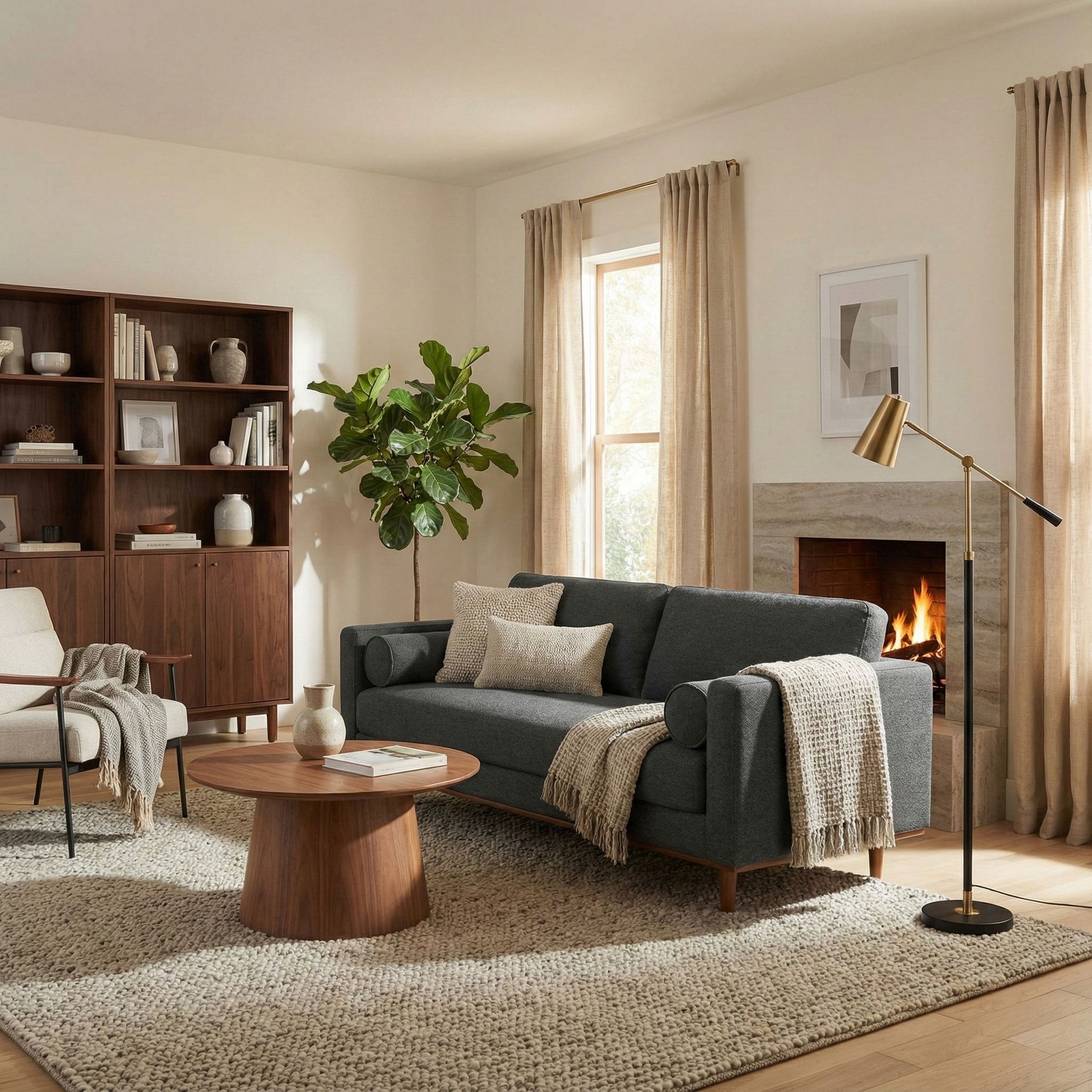 Morrison - 72" Sofa - Charcoal Grey image 5
