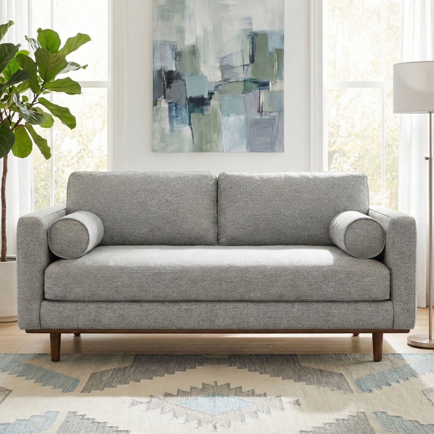 Morrison - 72" Sofa - Mist Grey image 1