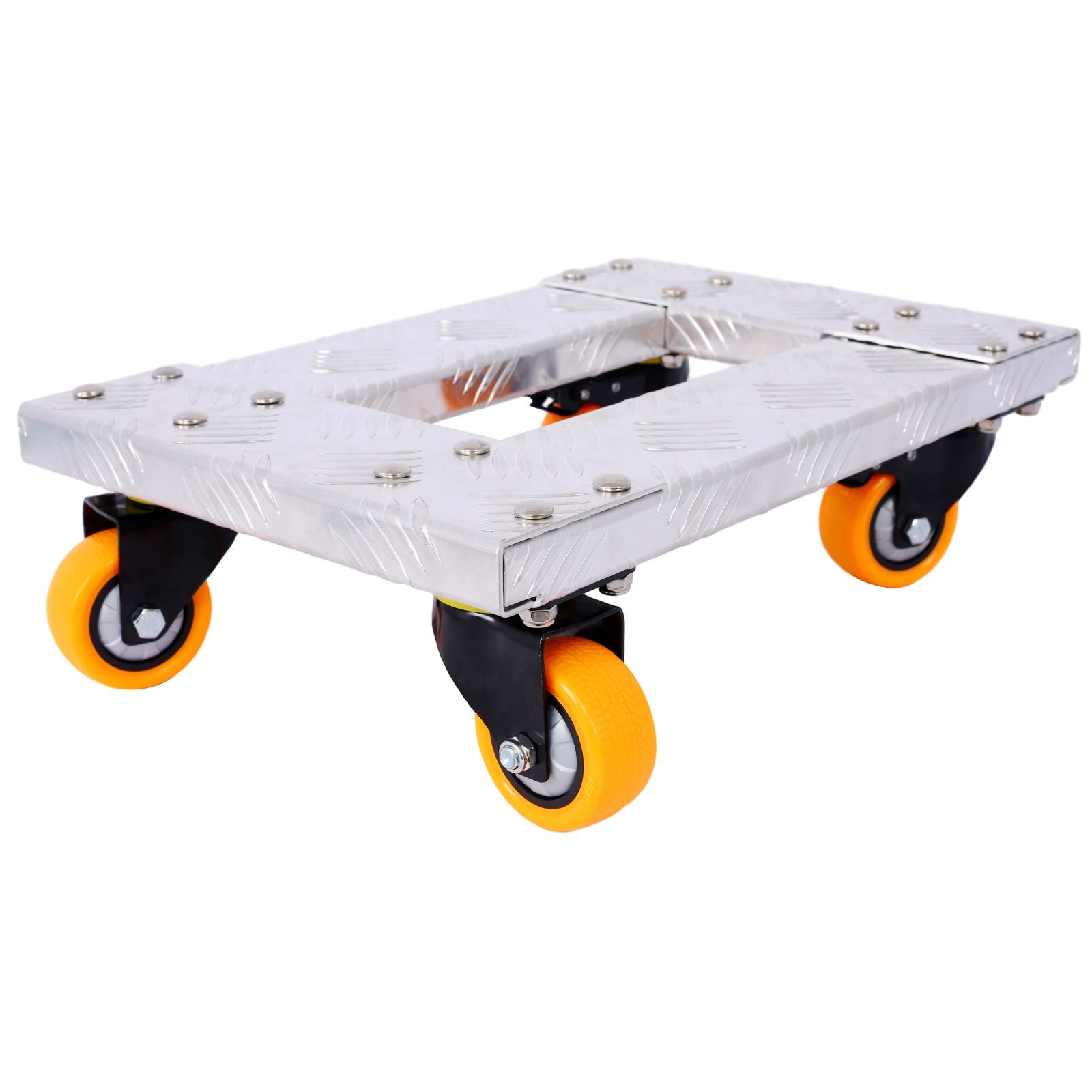 Movers Dolly Heavy Duty Furniture Dolly Trolley Cart 18''x12'' Aluminum Frame with 3'' TPU Professional Casters with Bra image 8