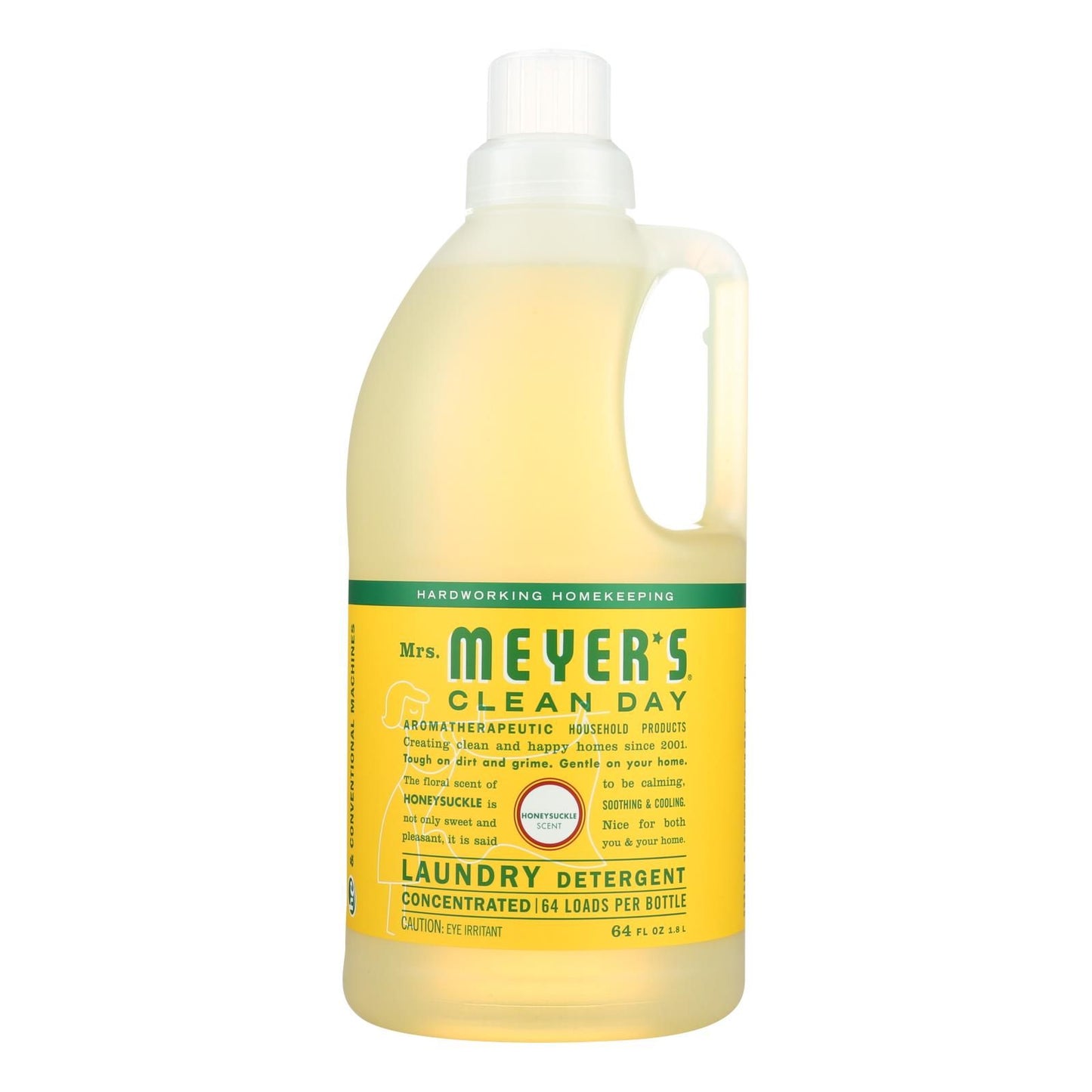 Mrs. Meyer's Clean Day - Laundry Detergent - Honeysuckle - Case Of 6 - 64 Fl Oz. image 1