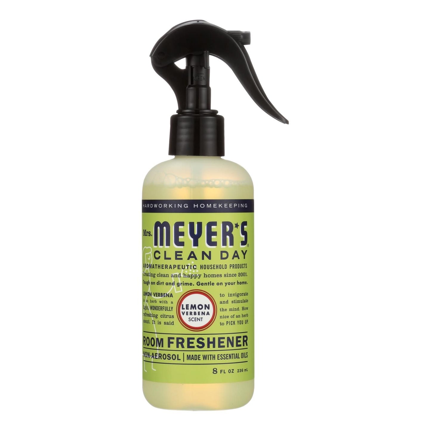 Mrs. Meyer's Clean Day - Room Freshener - Lemon Verbena - Case Of 6 - 8 Oz image 1