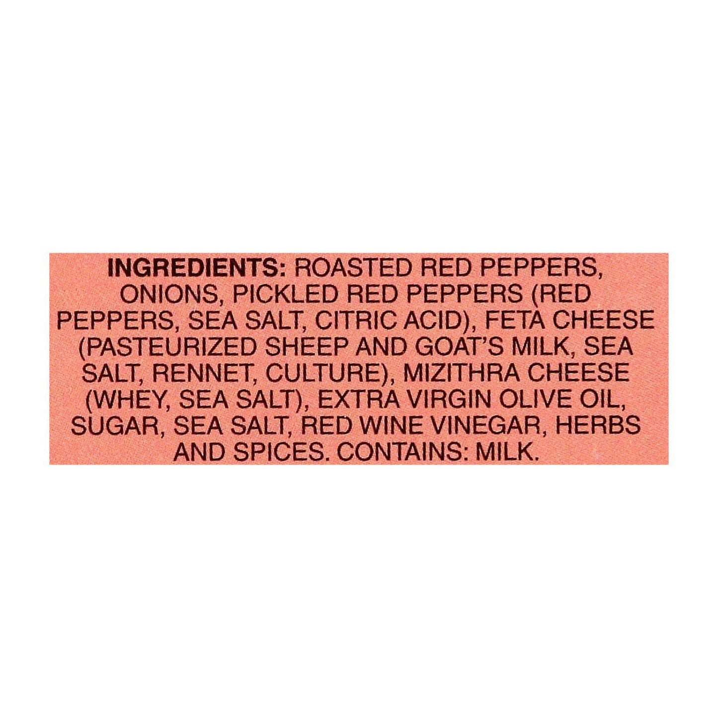 Mt Vikos Red Pepper And Feta Spread - Case Of 6 - 7.7 Oz image 2