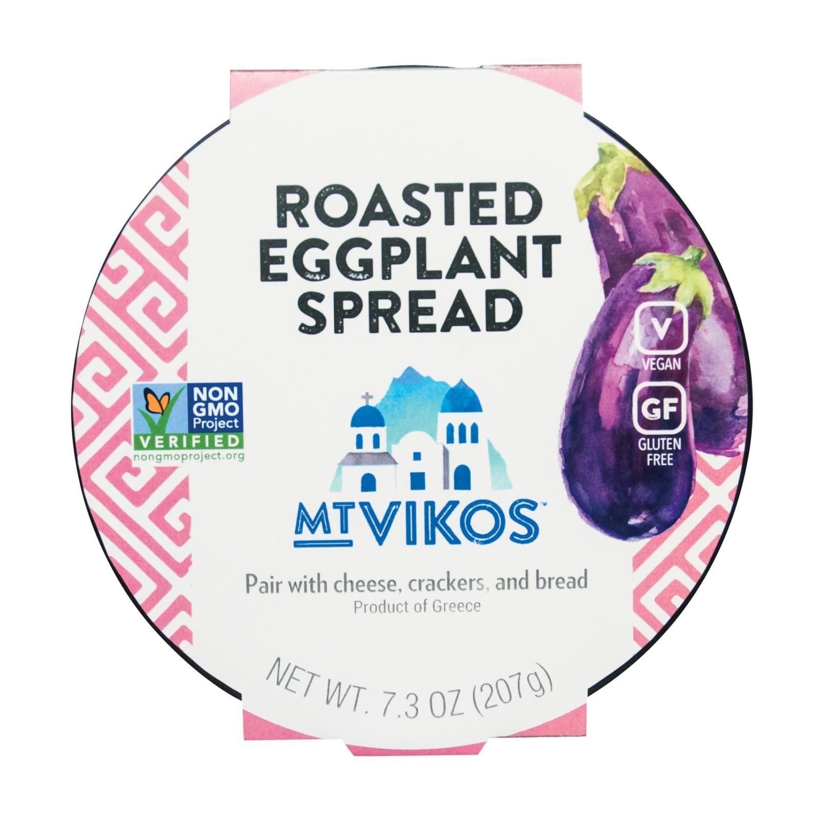 Mt Vikos Roasted Eggplant Spread - Case Of 6 - 7.3 Oz image 1