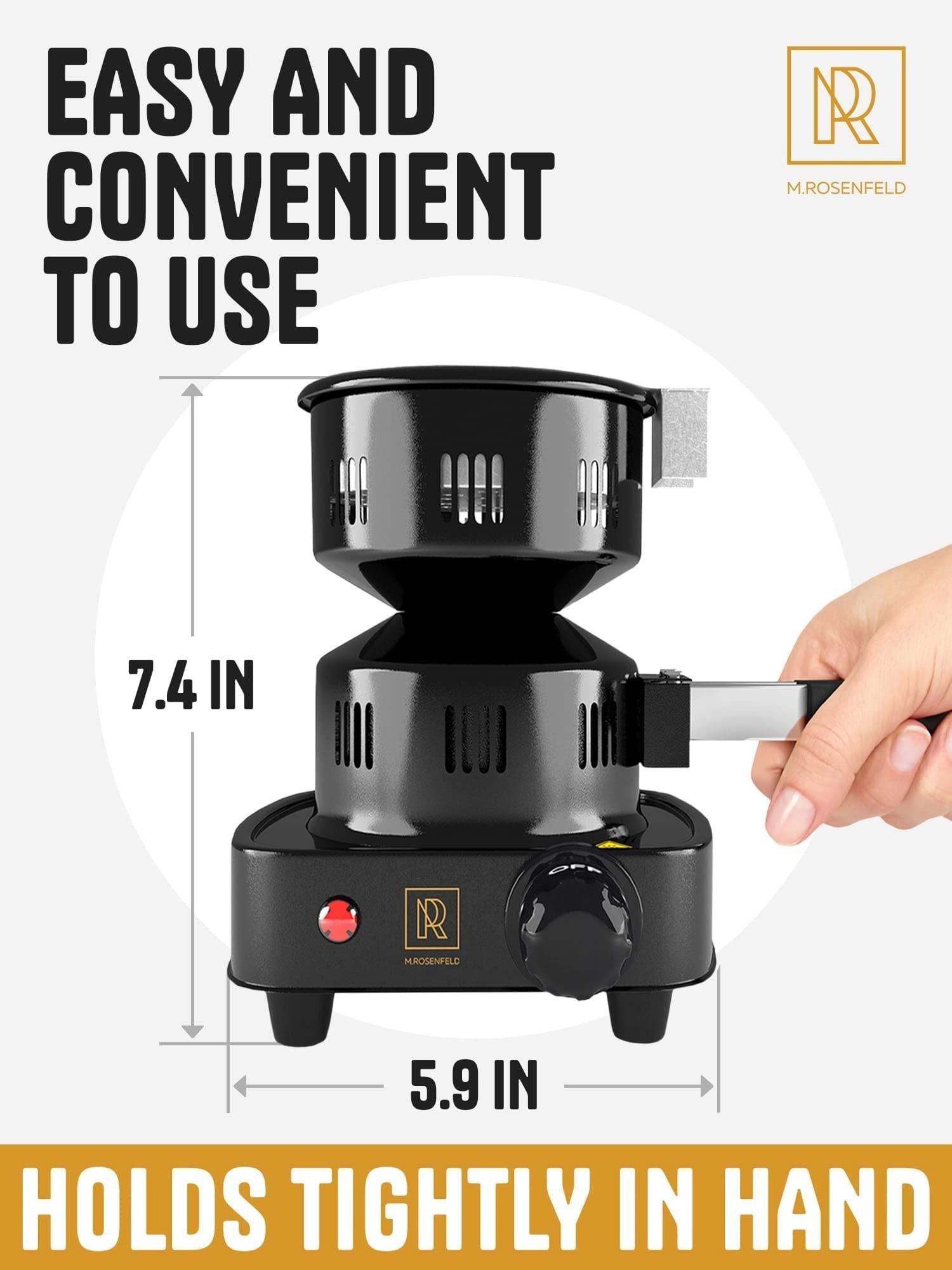 Multipurpose Electric Charcoal Starter Red Charcoal Burner Coconut Charcoal Lighters with Tongs 450W Hot Plate Electric  image 2
