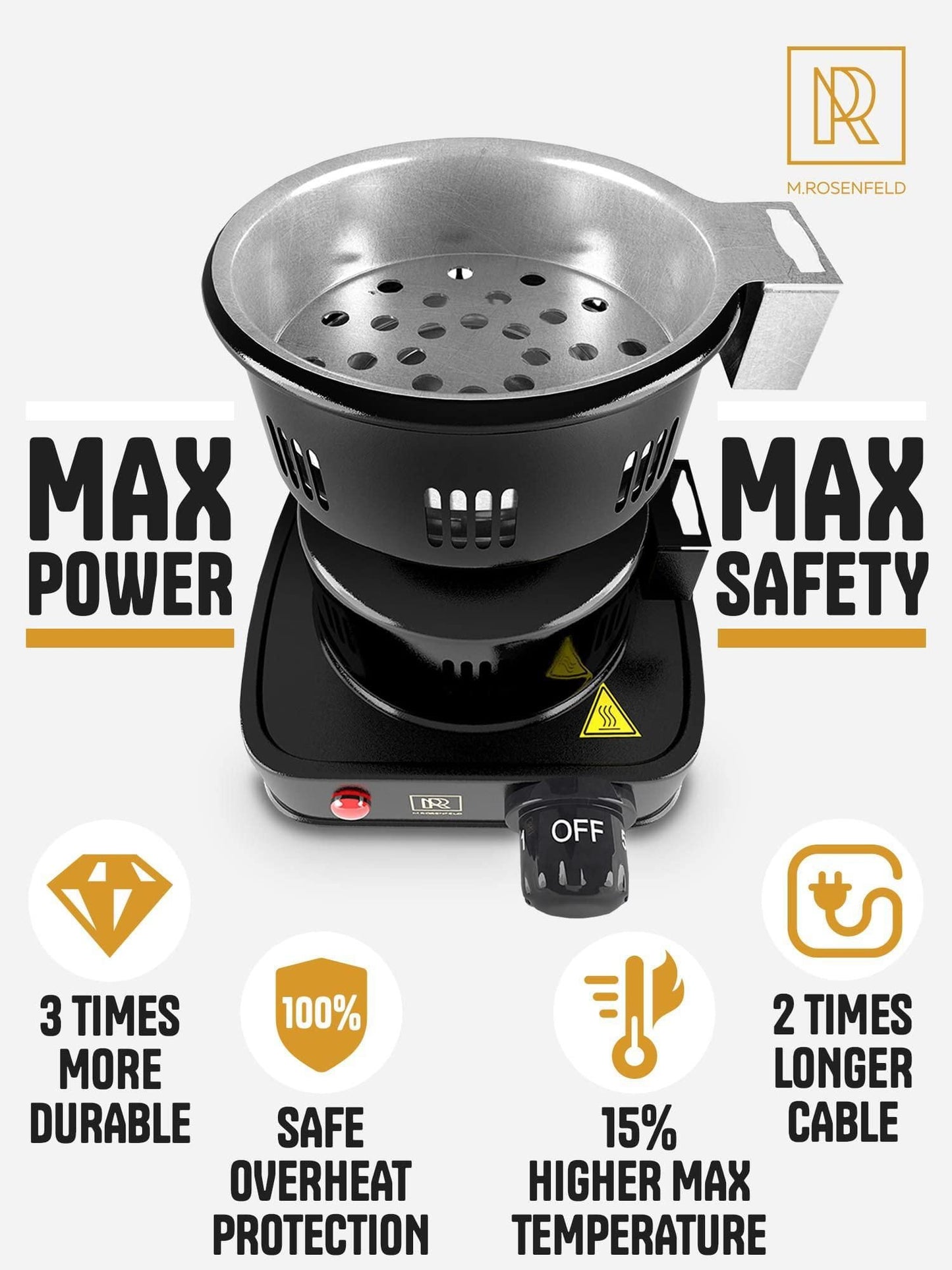 Multipurpose Electric Charcoal Starter Red Charcoal Burner Coconut Charcoal Lighters with Tongs 450W Hot Plate Electric  image 7
