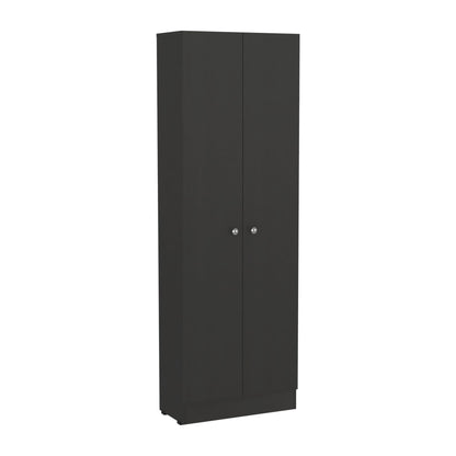 Multistorage Cabinet 71" H, Two Doors, Five Internal Shelves, Black image 4