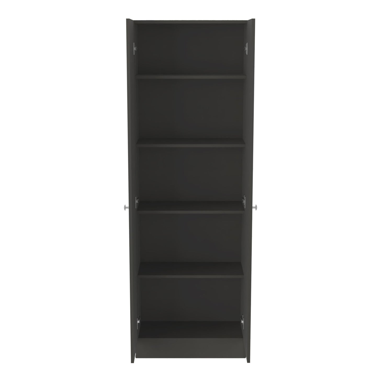 Multistorage Cabinet 71" H, Two Doors, Five Internal Shelves, Black image 5