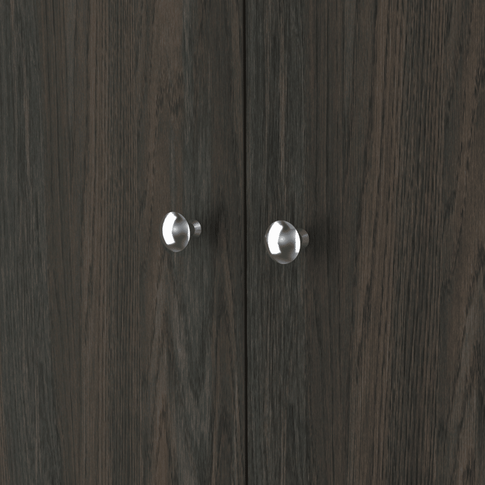 Multistorage Cabinet 71" H, Two Doors, Five Internal Shelves, Carbon Espresso / Black image 5