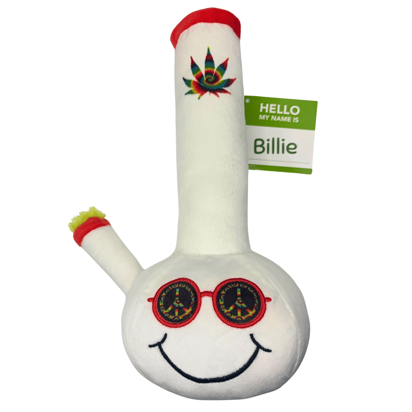 My Name is Billie, Funny Squeaky Weed Dog Toy, Cute Stuffed Parody Pot Bong, Cool Plush 420 Novelty Gift for Pets & Thei image 2