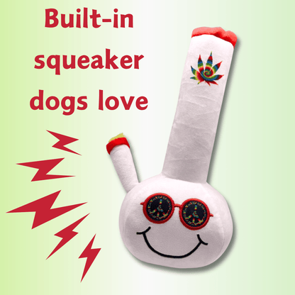 My Name is Billie, Funny Squeaky Weed Dog Toy, Cute Stuffed Parody Pot Bong, Cool Plush 420 Novelty Gift for Pets & Thei image 4