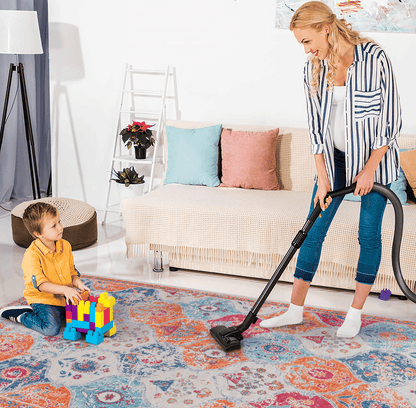 Naar 6x9 Cream Area Rugs, Washable Rug, Low-Pile, Non-Slip, Non-Shedding, Foldable, Kid & Pet Friendly - Area Rugs for l image 5