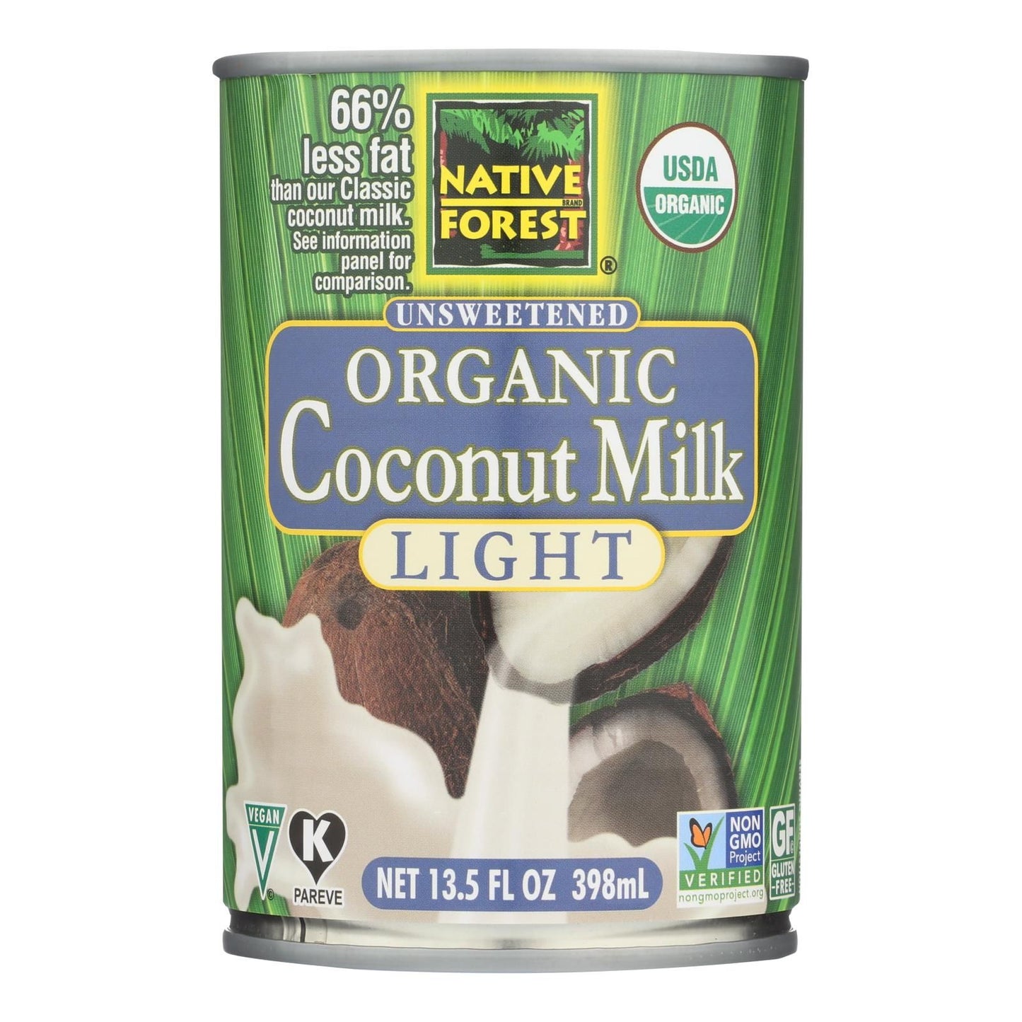 Native Forest Organic Light Milk - Coconut - Case Of 12 - 13.5 Fl Oz. image 1