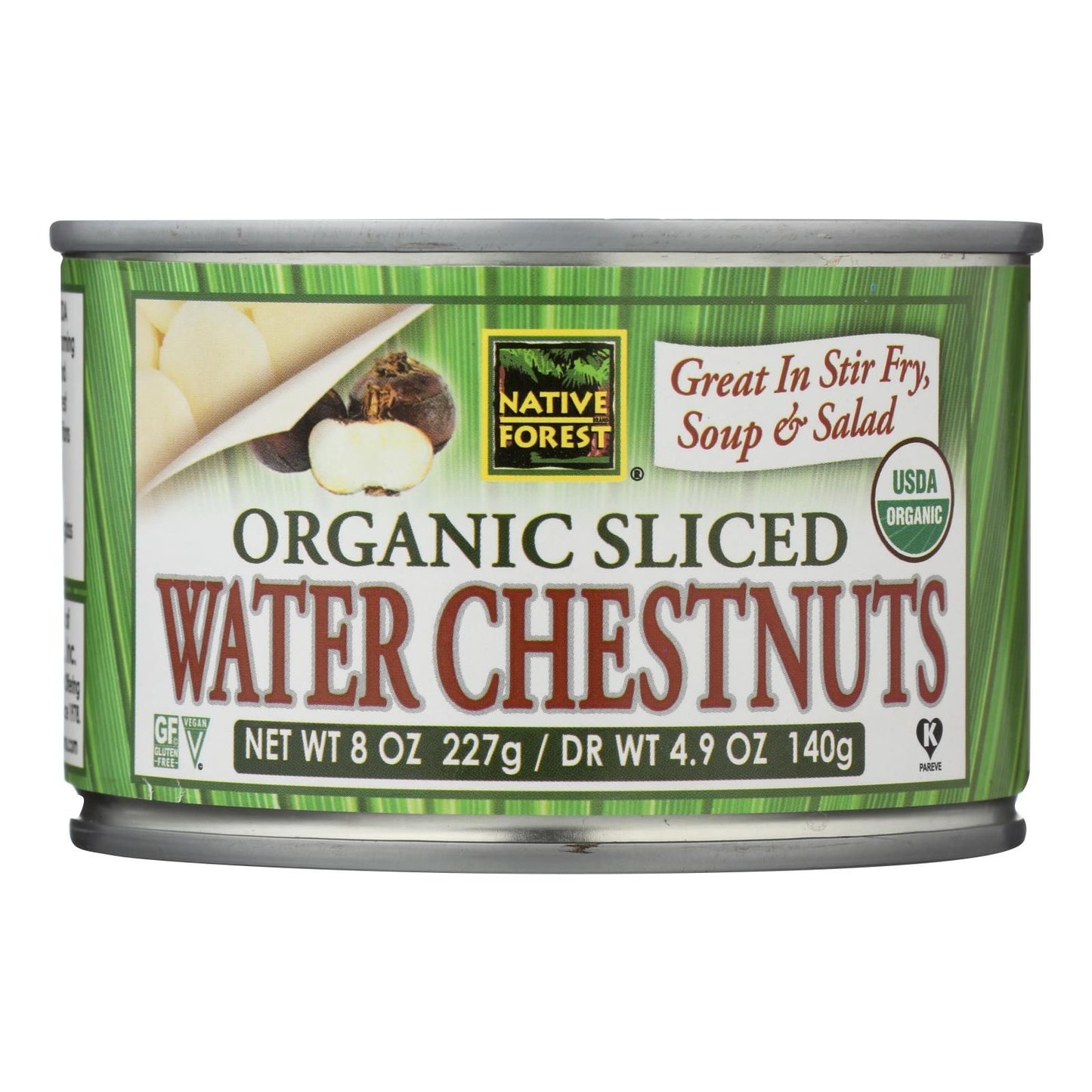 Native Forest Organic Sliced Water Chestnuts - Case Of 6 - 8 Oz image 2