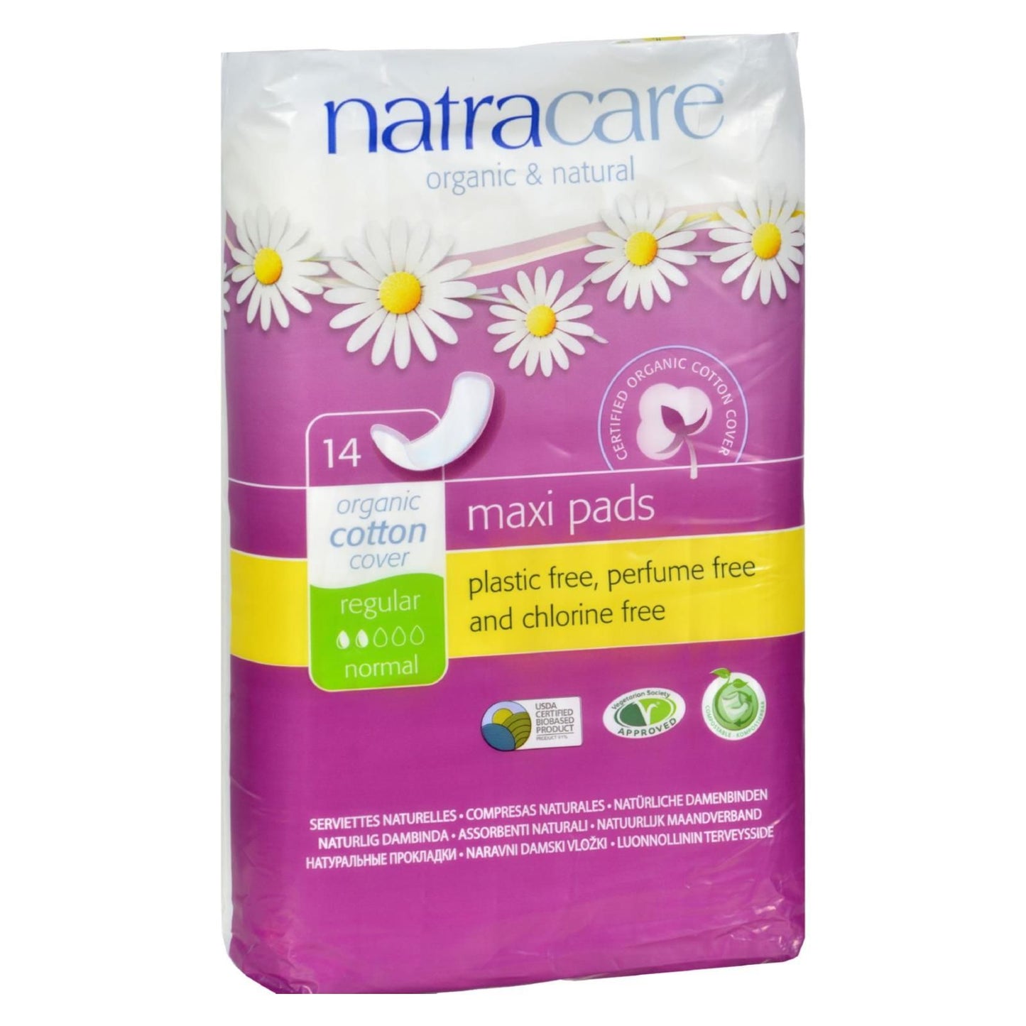 Natracare Natural Maxi Pads Regular - 14 Pack image 2