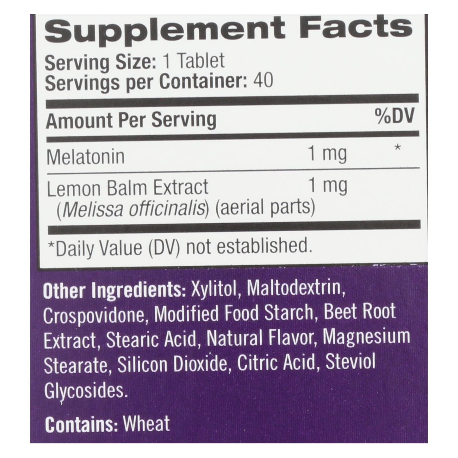 Natrol - Melatn Kids 1mg Fd Straw - 1 Each - 40 Tab image 3