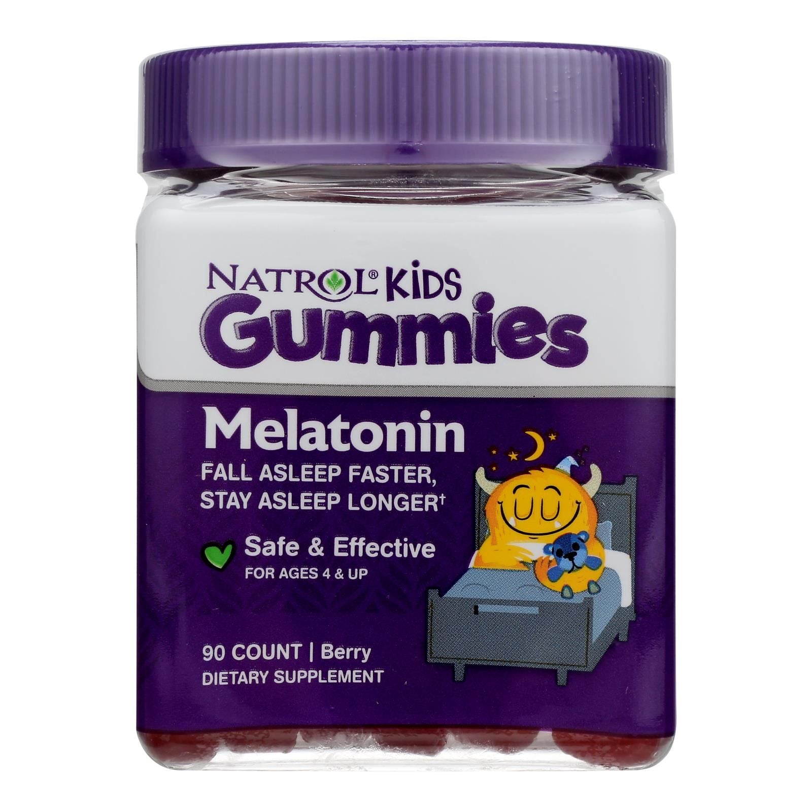 Natrol - Melatn Kids 1mg Gummy Berry - 1 Each - 90 Ct image 1