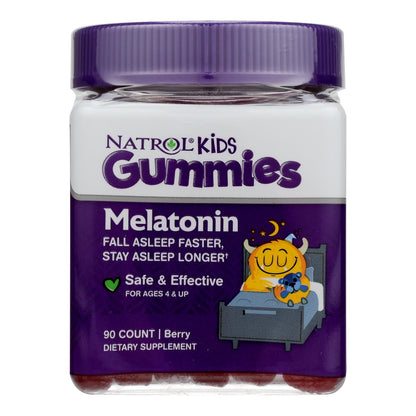 Natrol - Melatn Kids 1mg Gummy Berry - 1 Each - 90 Ct image 1