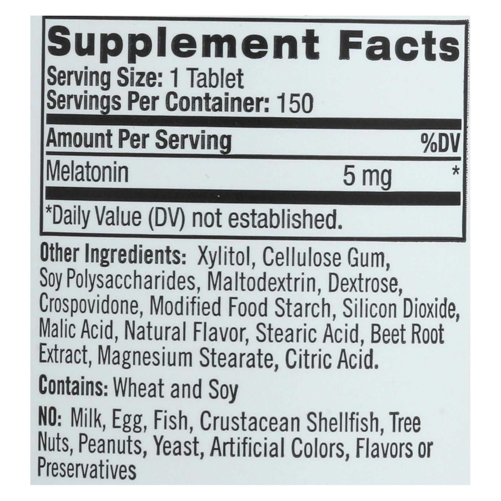 Natrol Melatonin Fast Dissolve Tablets - 5 Mg - 150 Count image 2