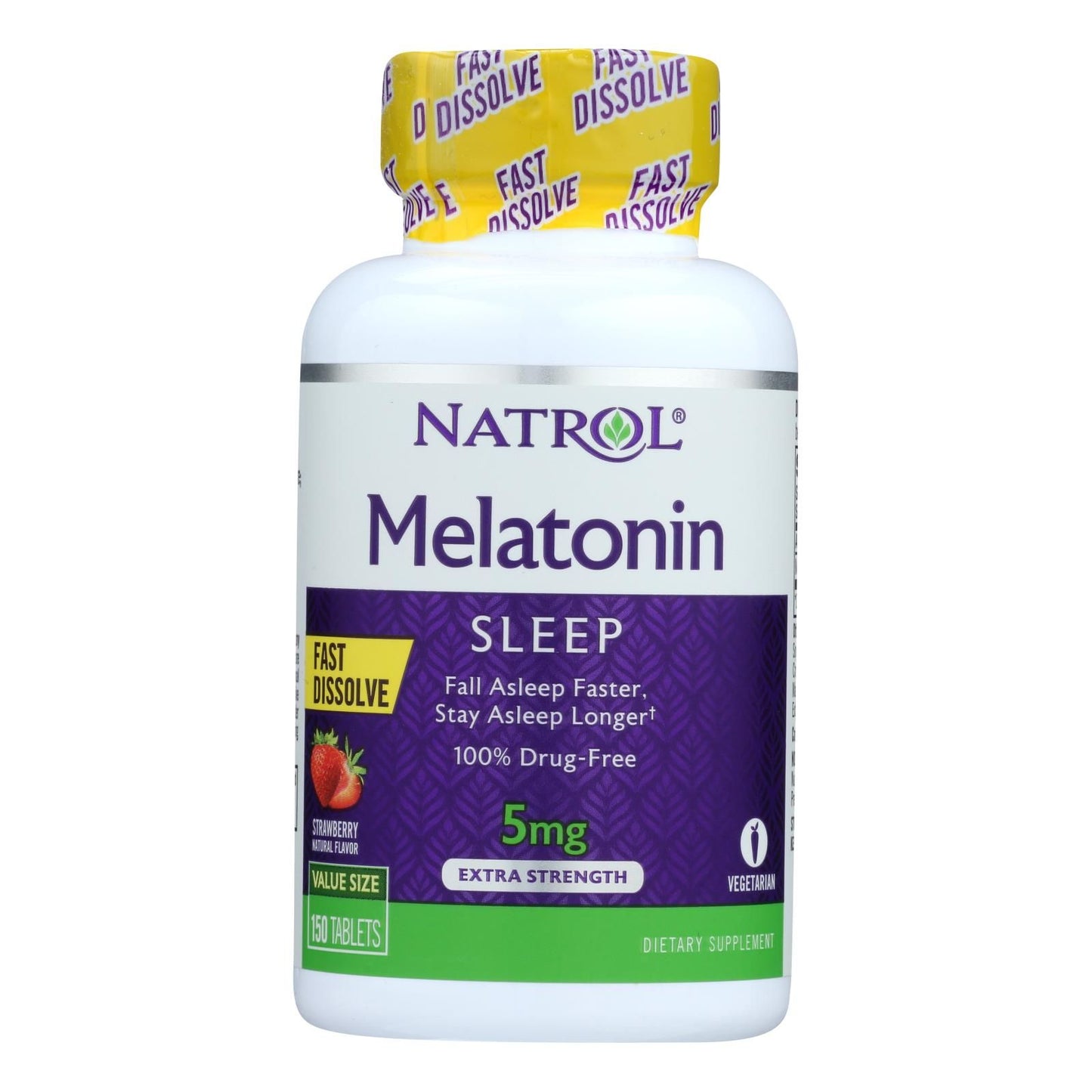 Natrol Melatonin Fast Dissolve Tablets - 5 Mg - 150 Count image 1