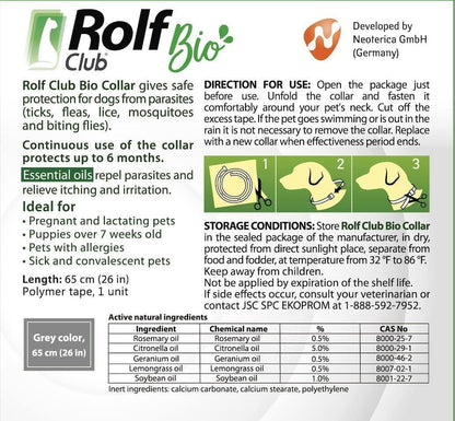 Natural Flea Tick Collar for Dogs 6 Months Control of Best Prevention Safe Treatment Anti Fleas and Ticks Essential Oil  image 2