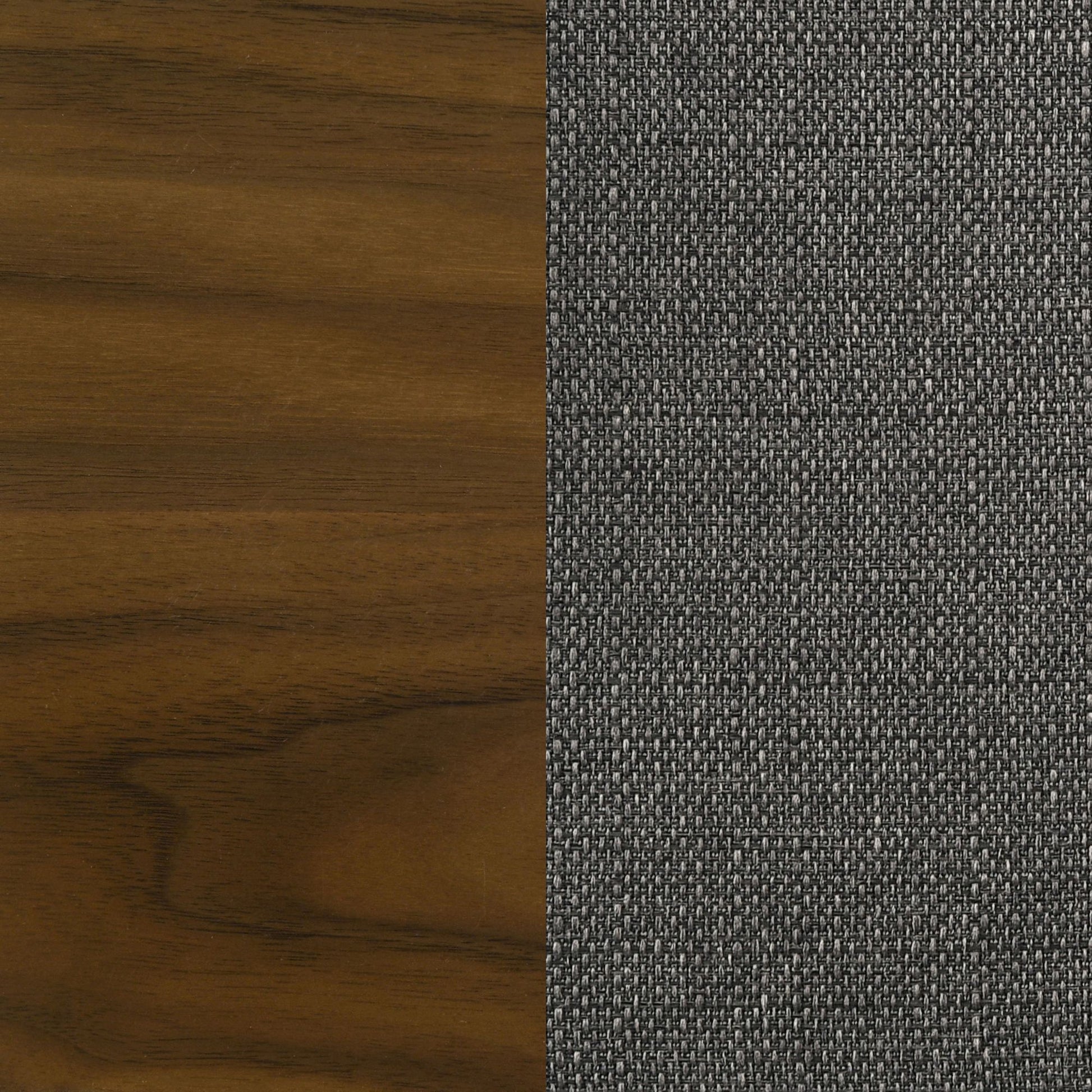 Natural Walnut and Grey Upholestered Dining Chair (Set of 2) image 12