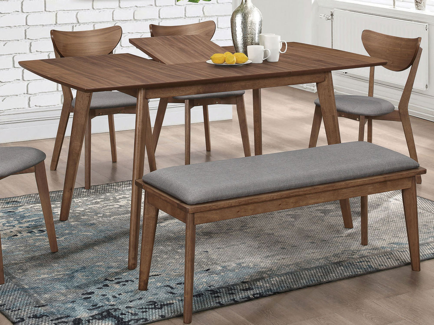 Natural Walnut Rectangular Dining Table image 1