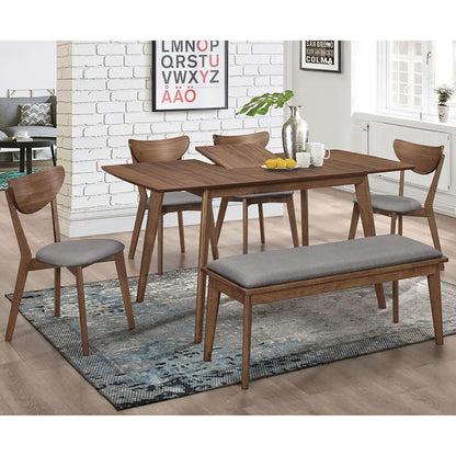 Natural Walnut Rectangular Dining Table image 6