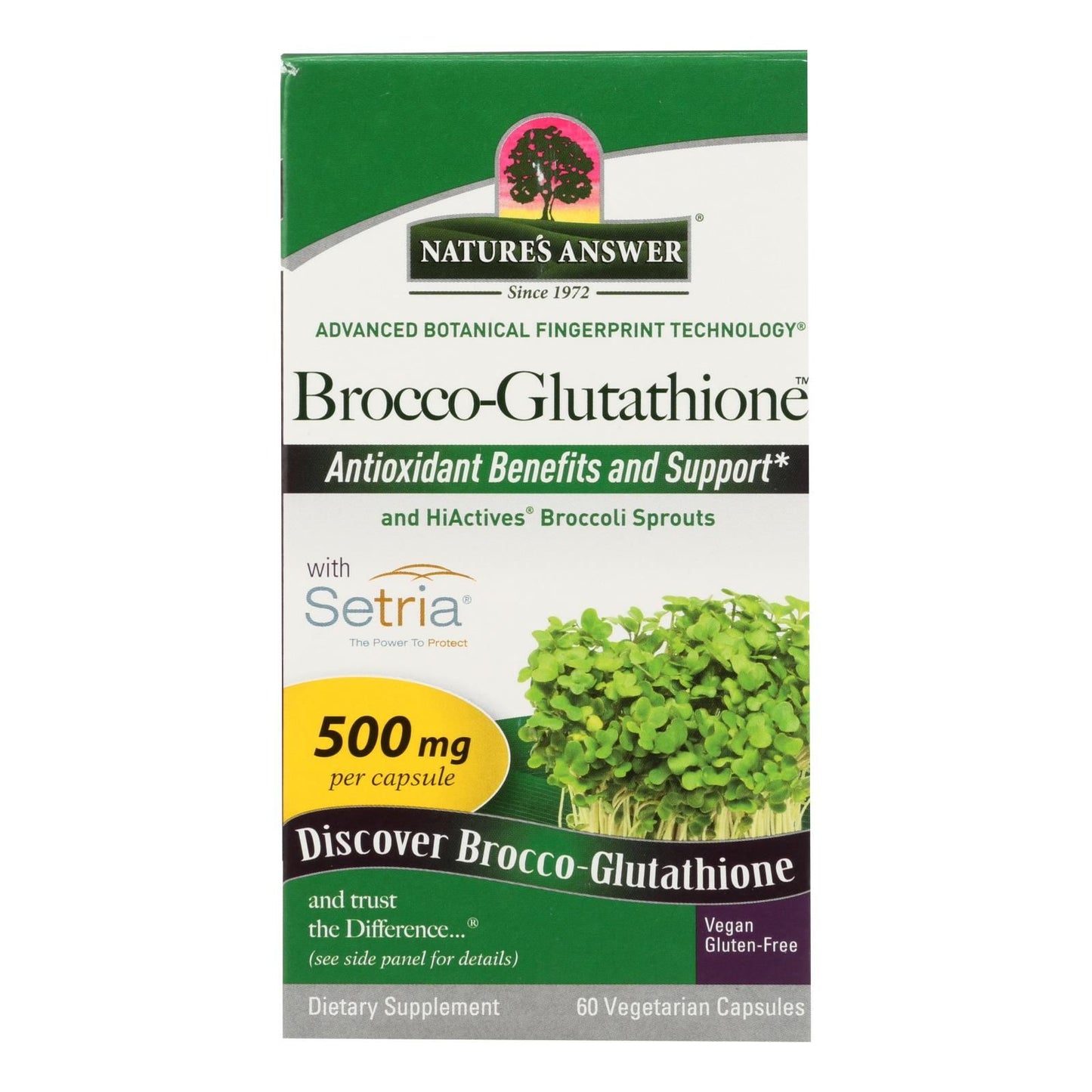 Nature's Answer - Brocco-glutathione - 60 Vegetarian Capsules image 2