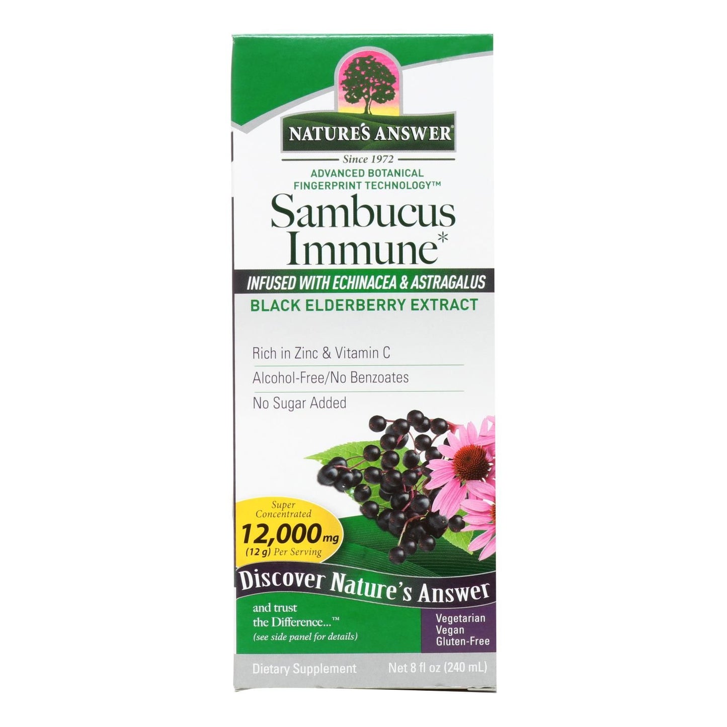Nature's Answer - Sambucus Immune Support - 8 Oz image 1