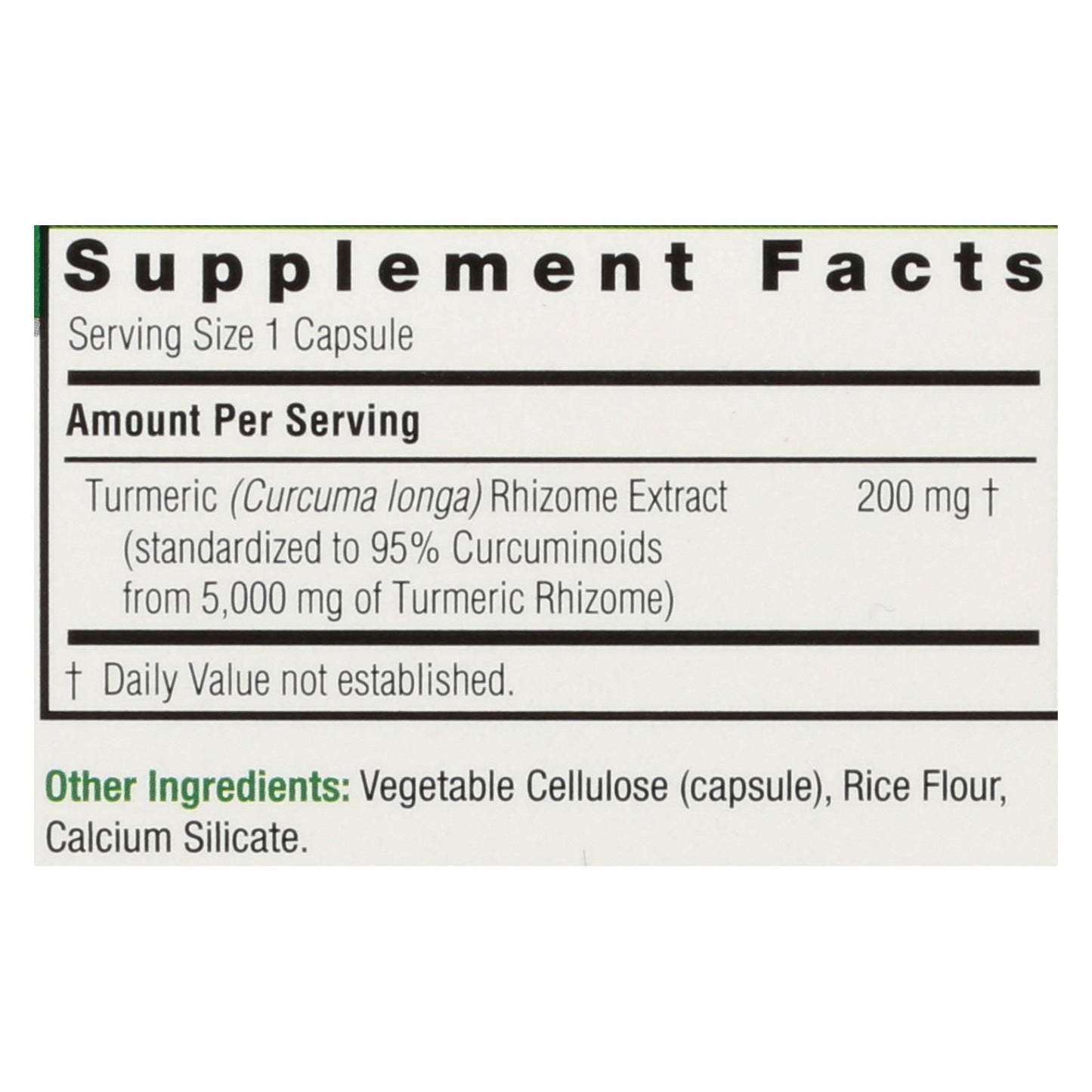 Nature's Answer - Turmeric-3 - 90 Vegetarian Capsules image 2