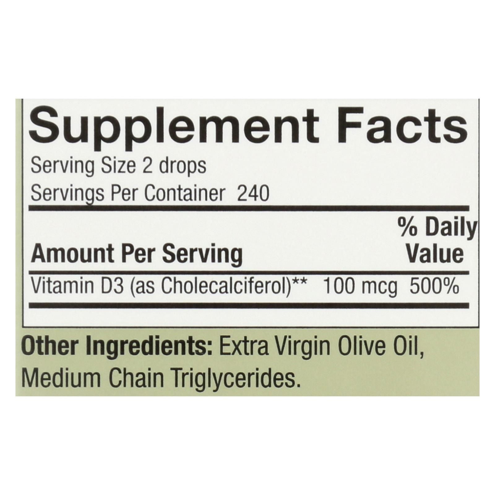 Nature's Answer - Vitamin D-3 Drops - 4000 Iu - 0.5 Fl Oz image 2