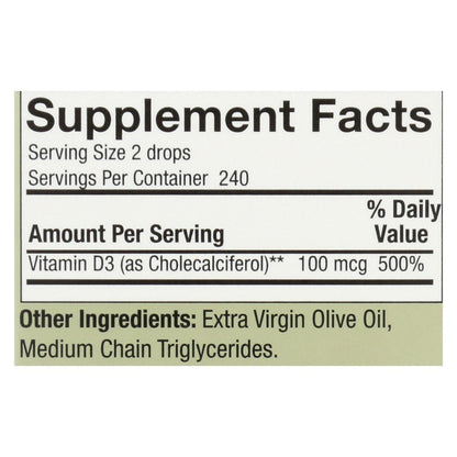 Nature's Answer - Vitamin D-3 Drops - 4000 Iu - 0.5 Fl Oz image 2
