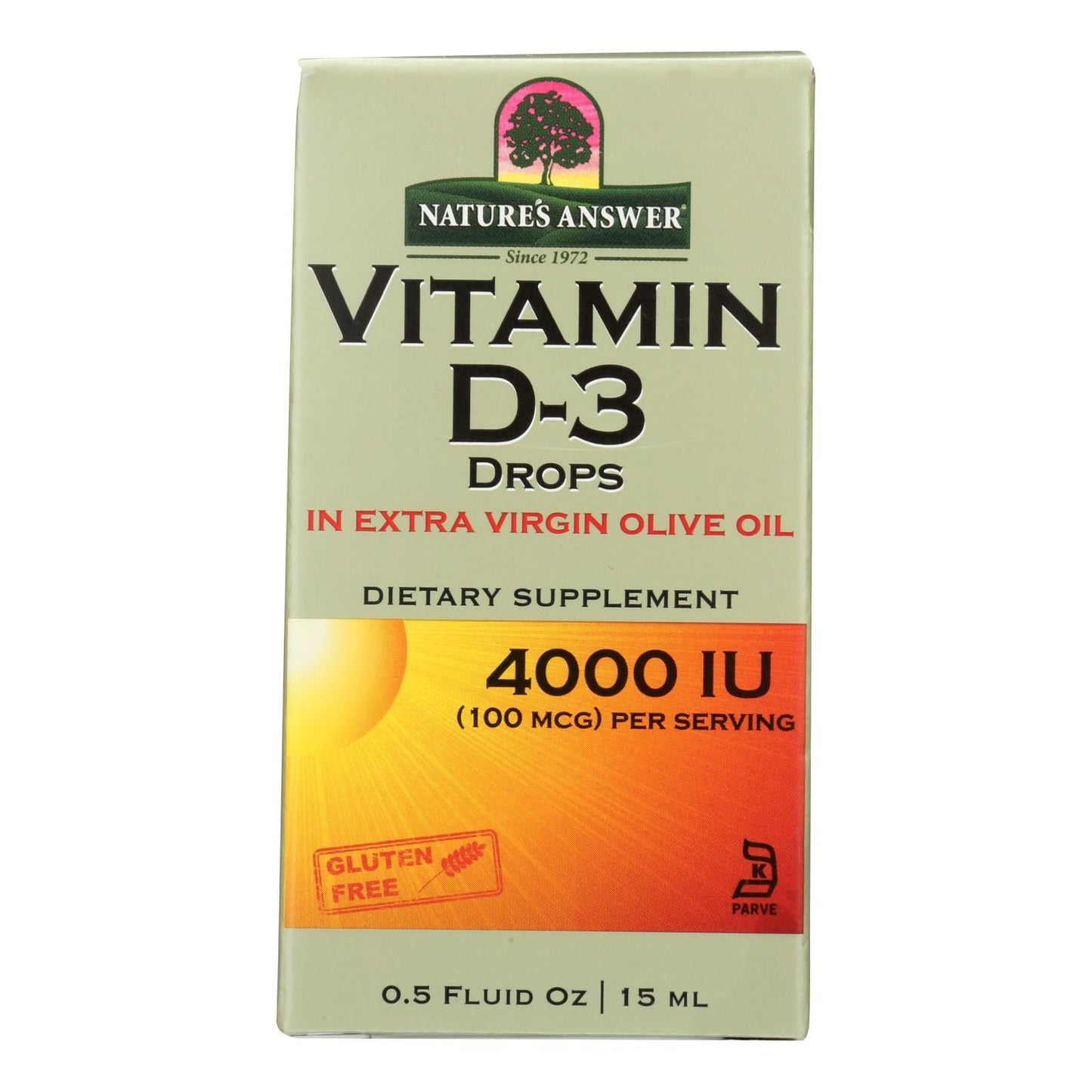 Nature's Answer - Vitamin D-3 Drops - 4000 Iu - 0.5 Fl Oz image 1
