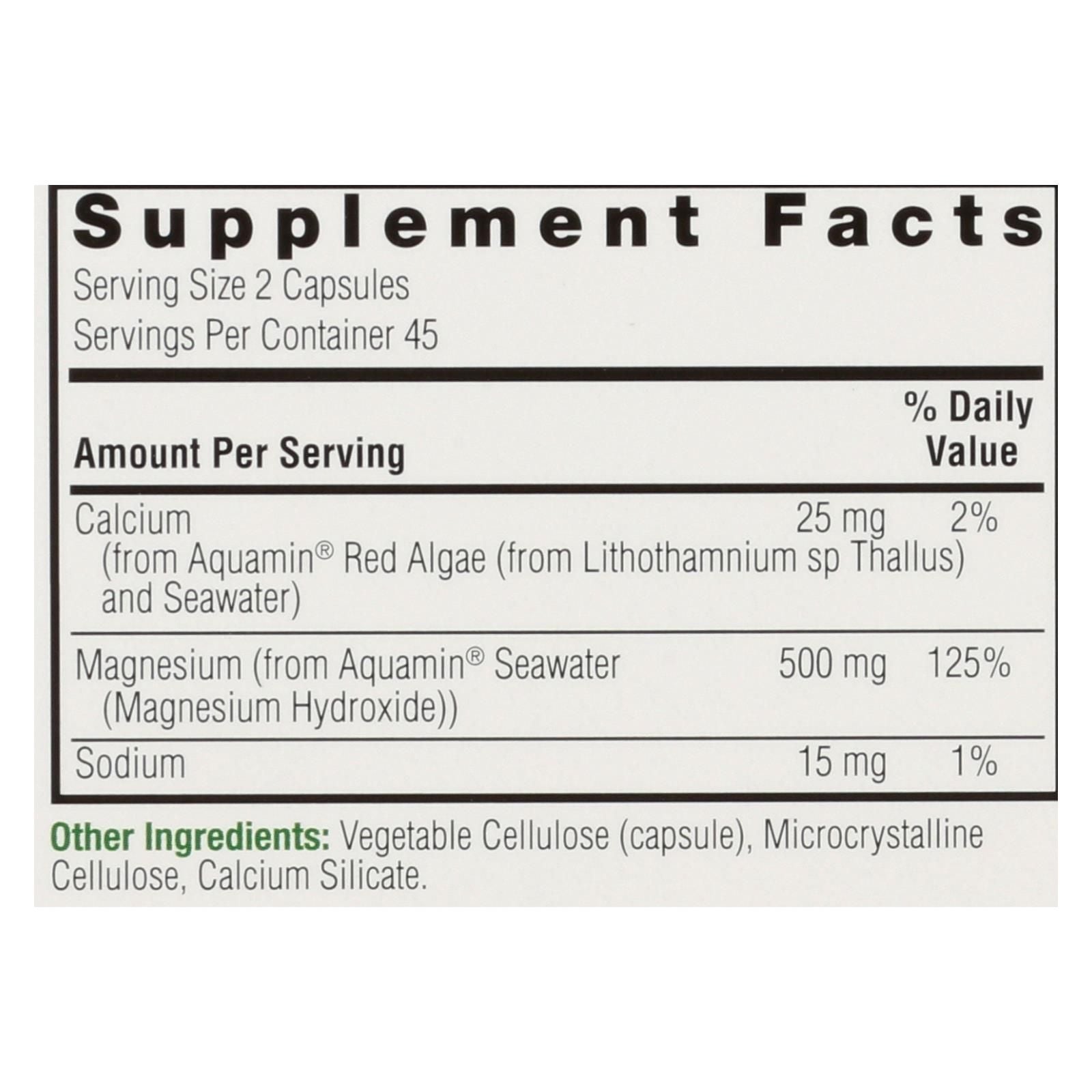 Nature's Answer Plant-based Magnesium Dietary Supplement - 1 Each - 90 Cap image 3