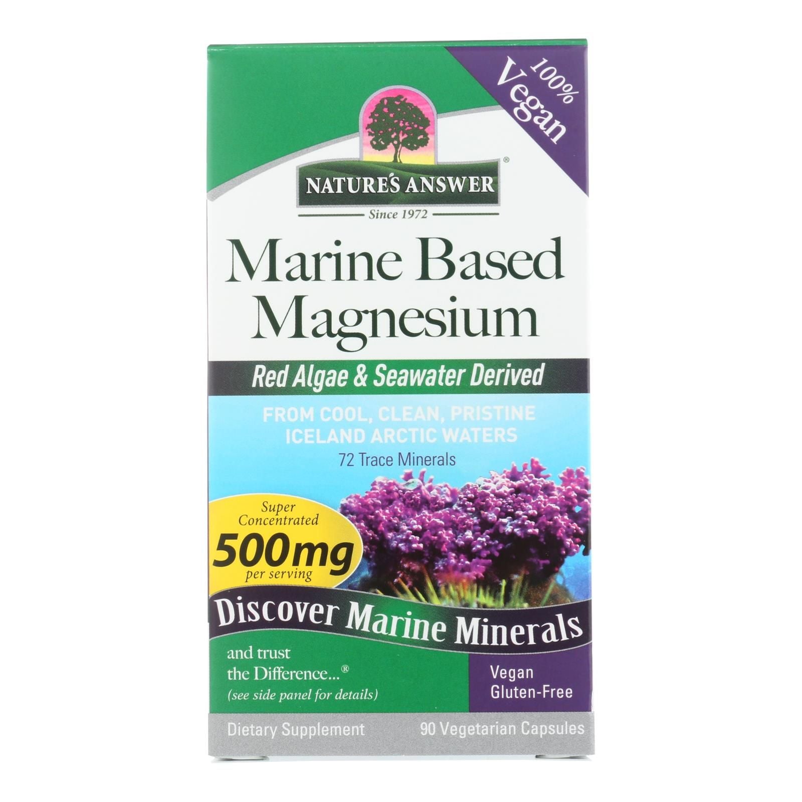 Nature's Answer Plant-based Magnesium Dietary Supplement - 1 Each - 90 Cap image 2